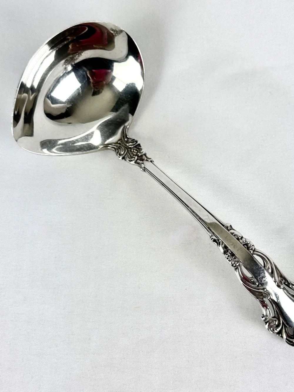 Vintage 1970s Grand Renaissance Sterling Silver Gravy Ladle Reed and Barton